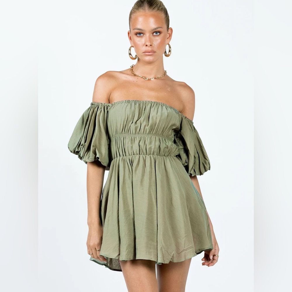Princess Polly Halton Dress in Khaki | size 2